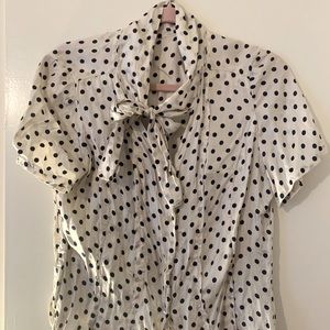 Vintage Polka Dot Blouse